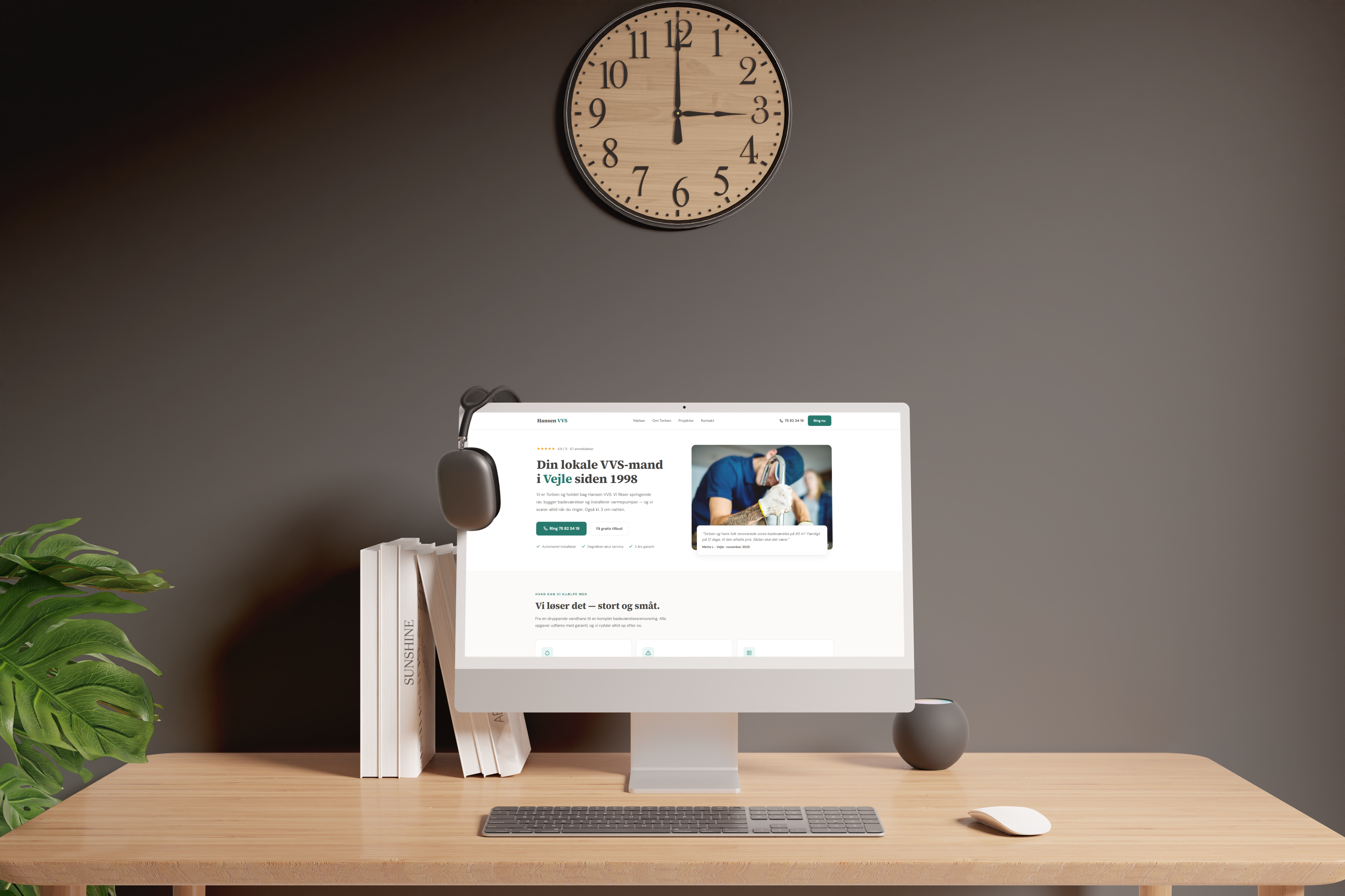 Hansen VVS — ny hjemmeside